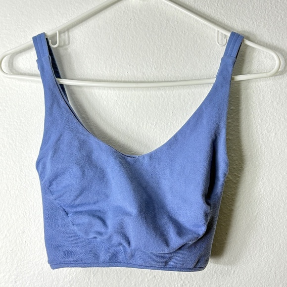FP Movement by Free People Other - FP Movement Free People Seamless Ribbed Bralette Crop Top Sports Bra XS/S Blue
